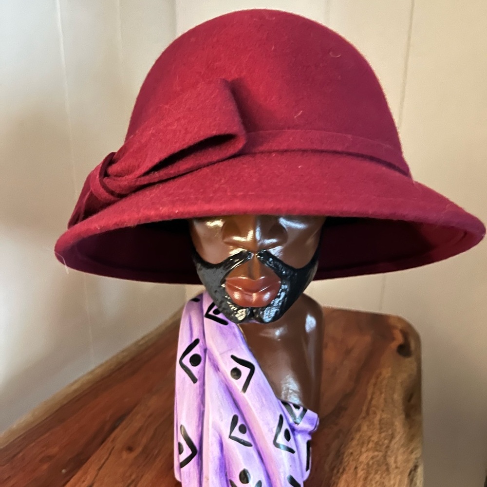 Chico's Burgundy Wool Hat